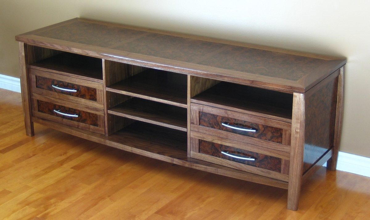 Walnut TV Credenza - FineWoodworking