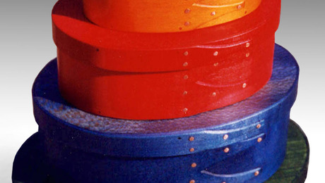 Shaker oval boxes, dyed - FineWoodworking