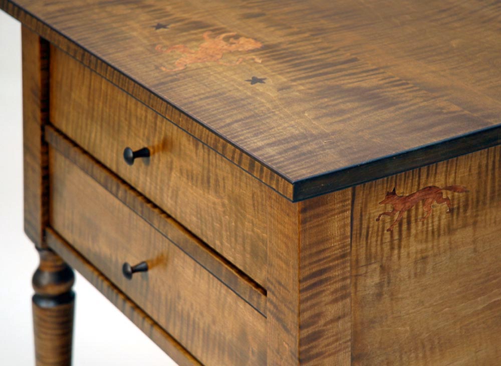 A Curly Maple Bedside Table FineWoodworking