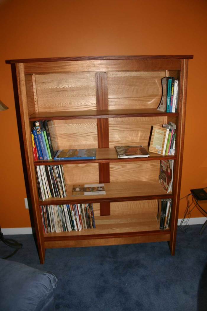 Red Oak Bookcase FineWoodworking