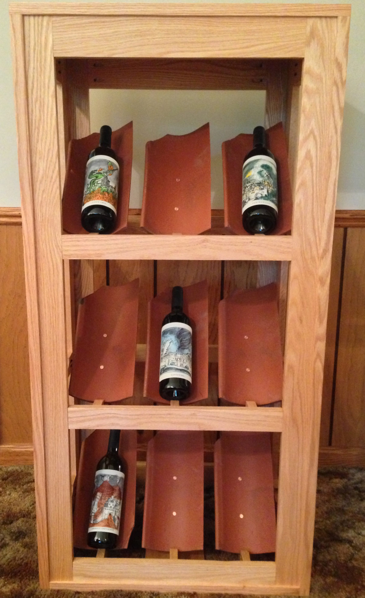 Reclaimed Terracotta Tile Wine Rack FineWoodworking