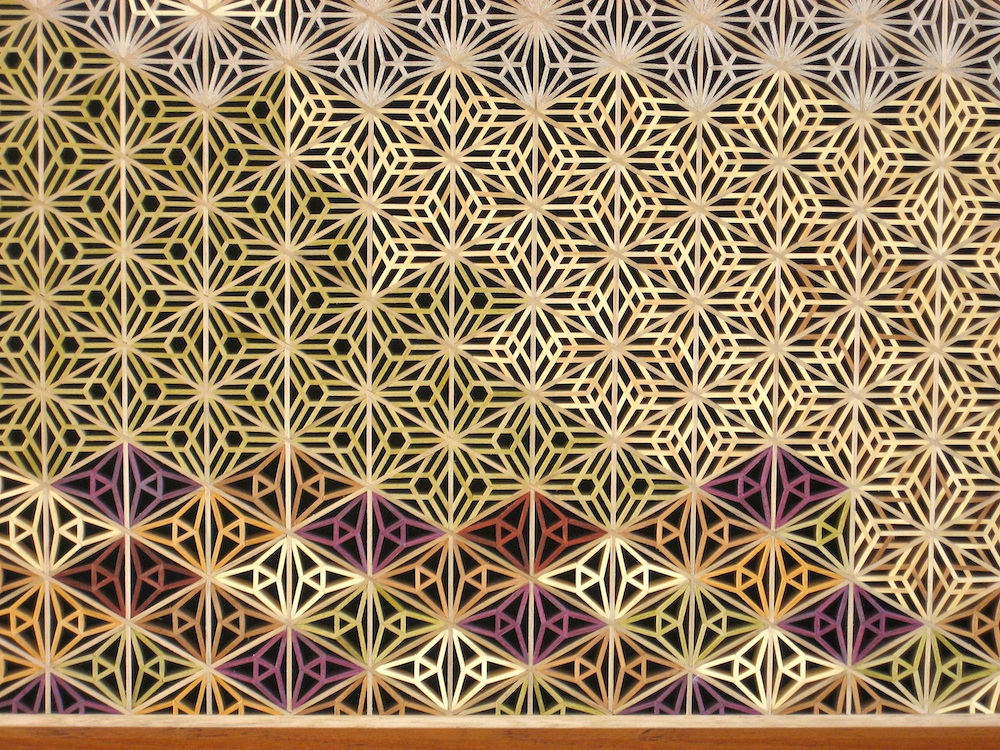 Kumiko art landscape FineWoodworking