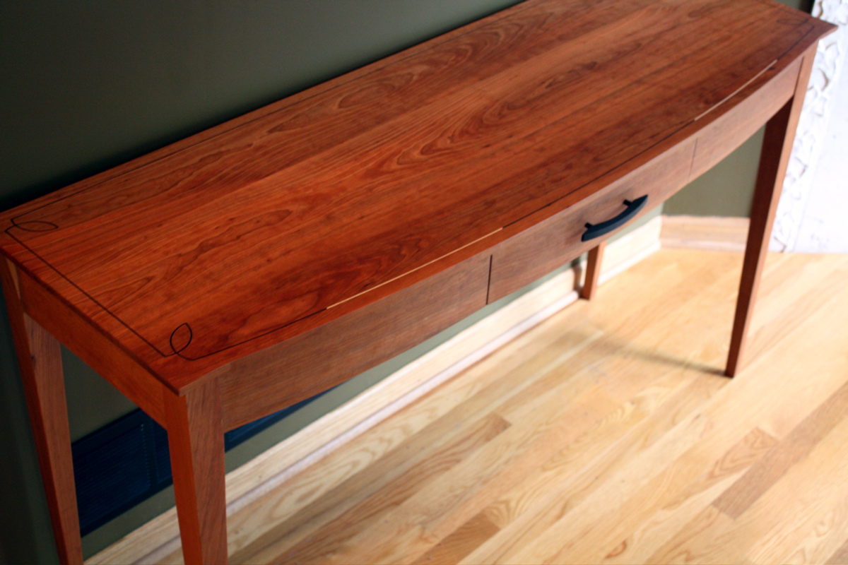 Bow front hall table FineWoodworking