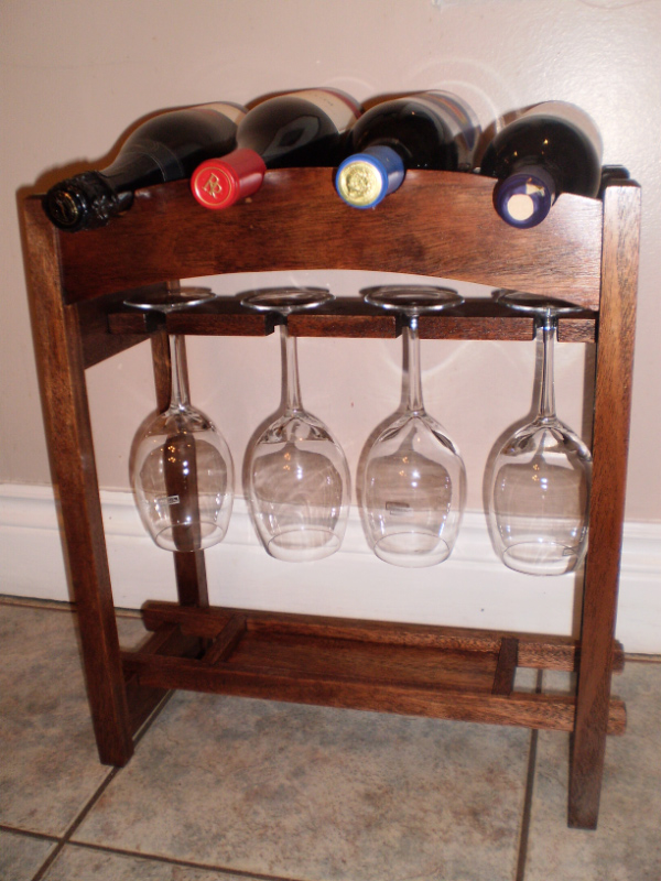 Mahogany wine rack FineWoodworking