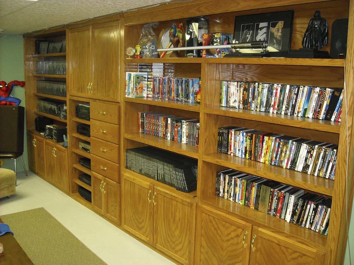 basement wall unit FineWoodworking