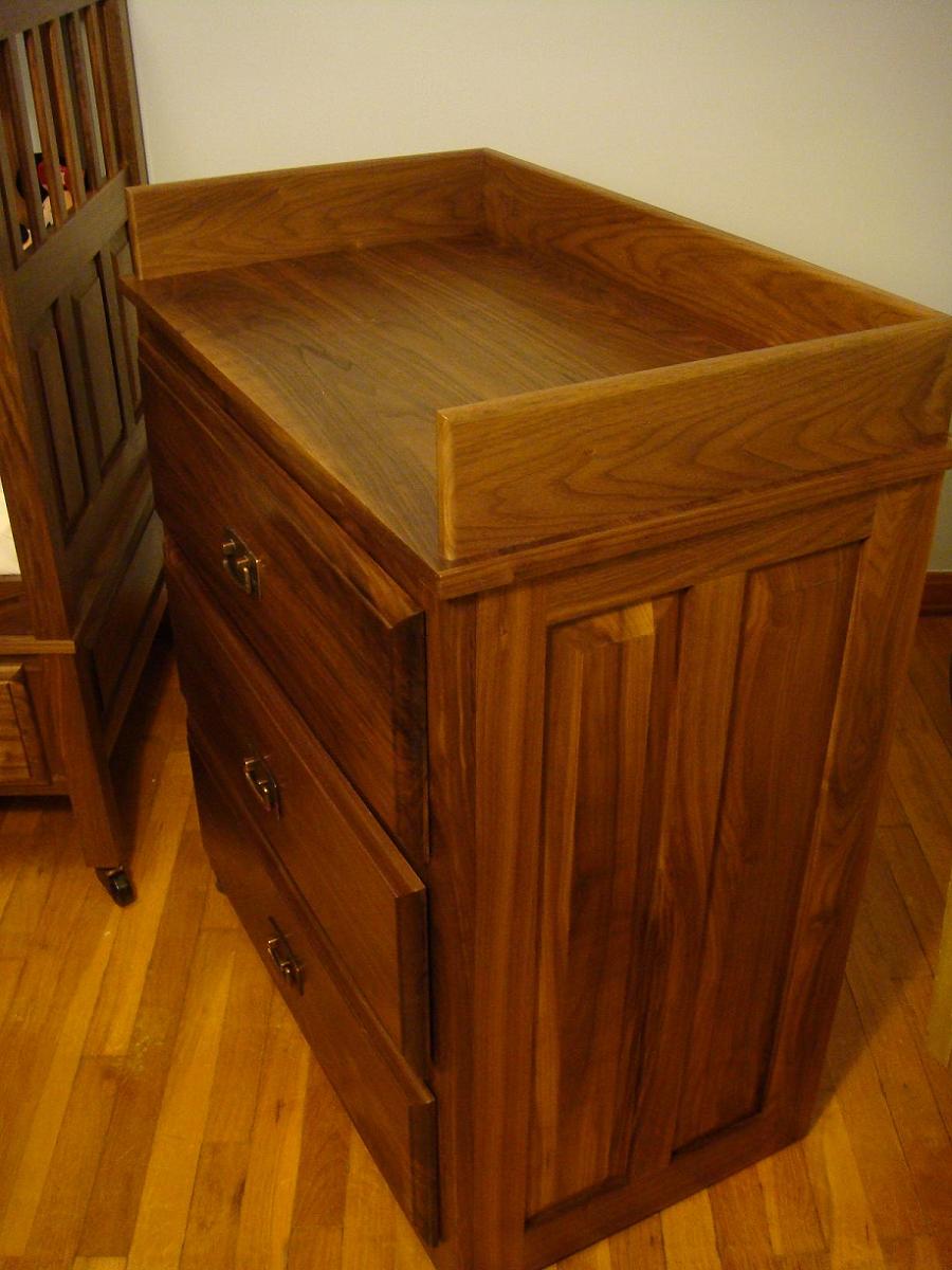 Walnut shaker crib and nursery set FineWoodworking