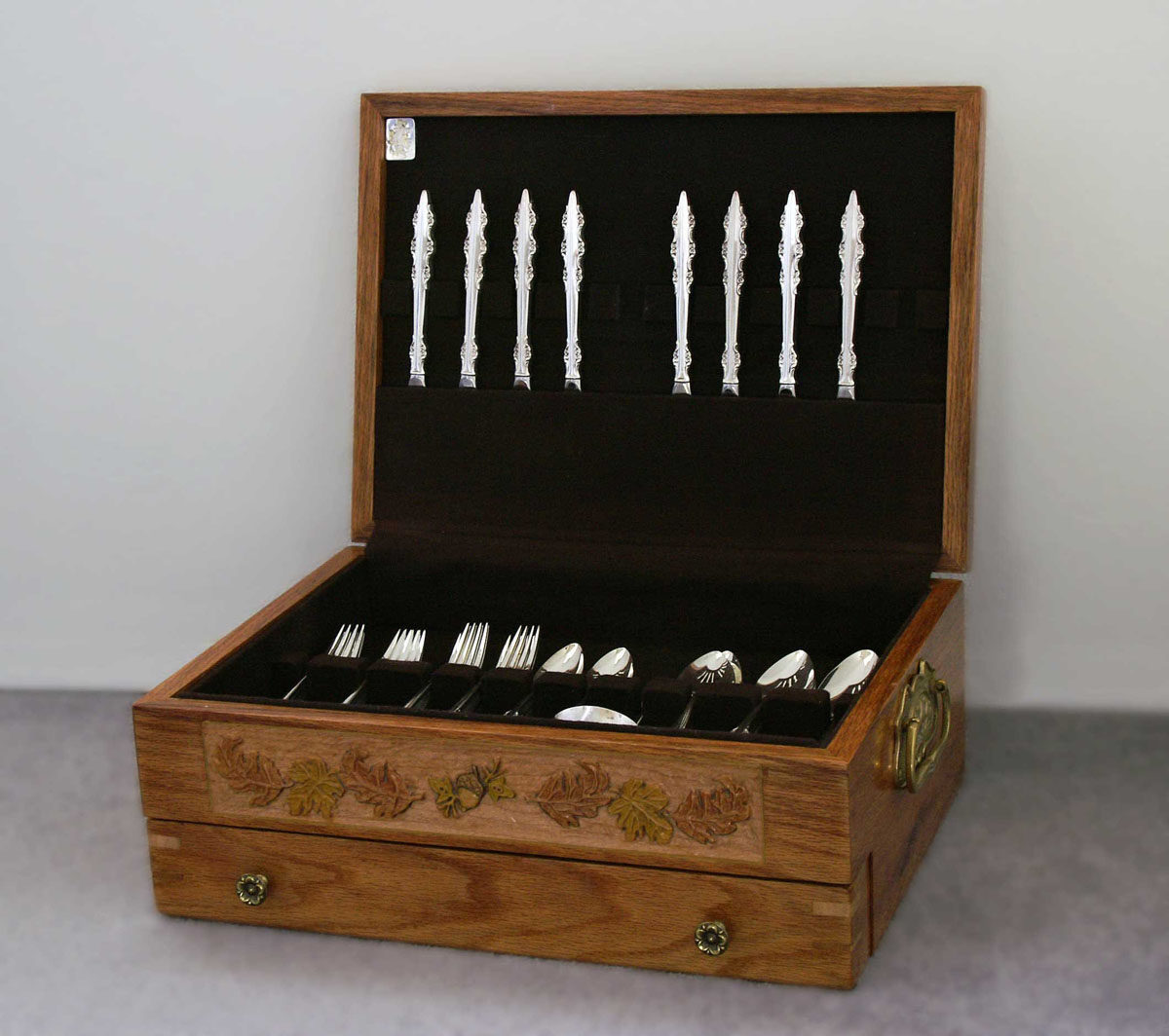 Oak and Acorn Flatware Chest FineWoodworking