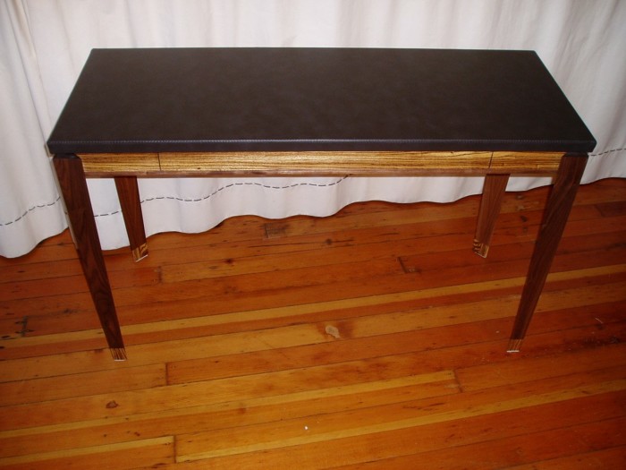 Leather top desk FineWoodworking