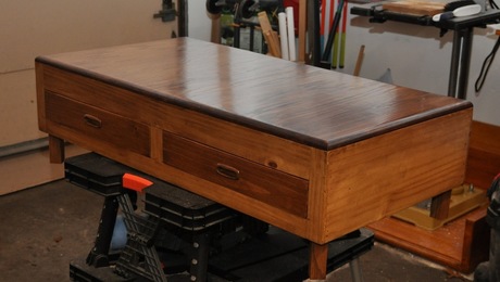 Coffee Table (finished) with two end tables (unfinished) - FineWoodworking