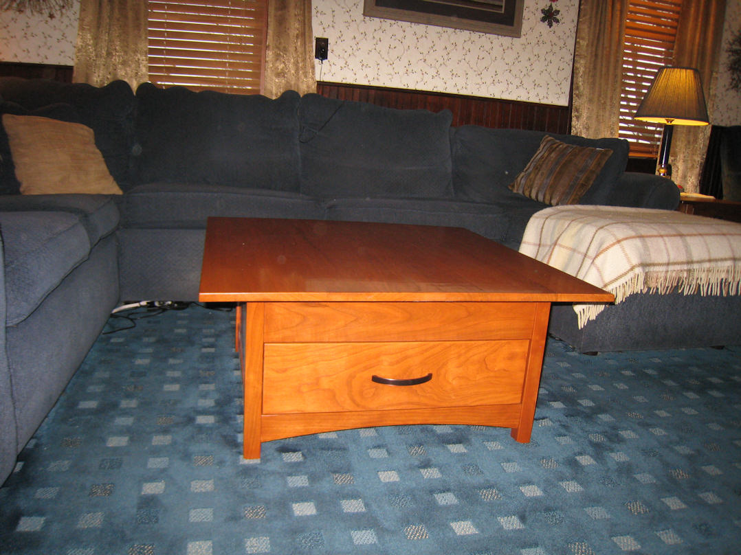 Lift top cherry coffee table FineWoodworking