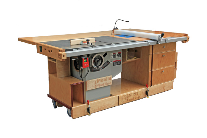 ekho mobile workshop – portable cabinet saw, work bench and router