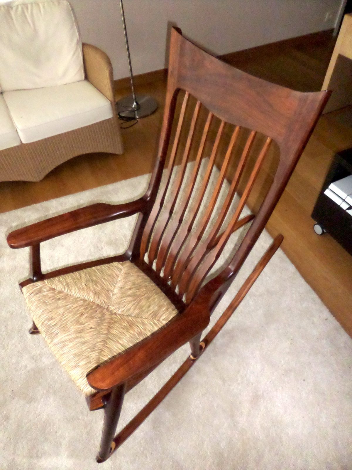 A “provençal” french rocking chair on a Maloof inspired rocker ...