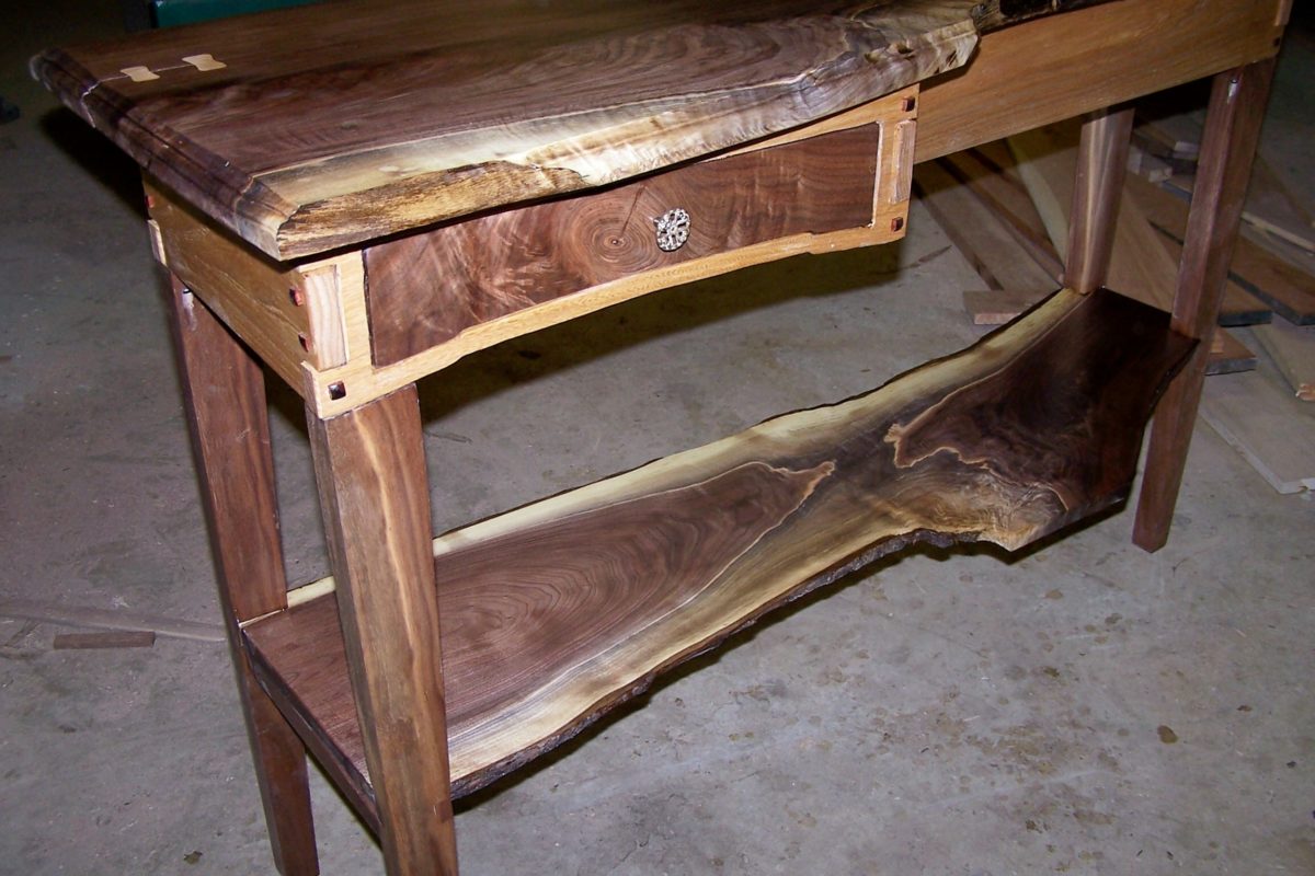 Walnut Hall Table - FineWoodworking