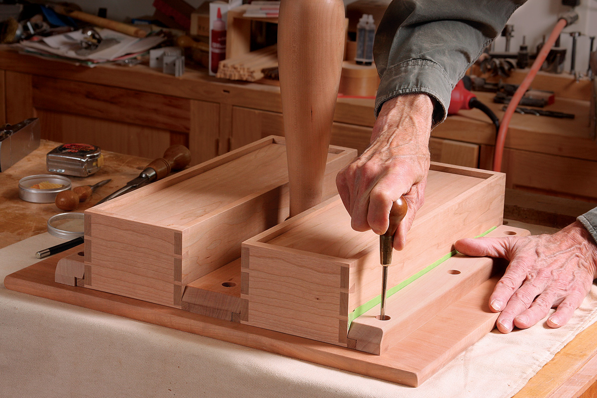 Shaker Sewing Stand FineWoodworking