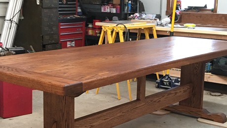 traditional tressle table - FineWoodworking
