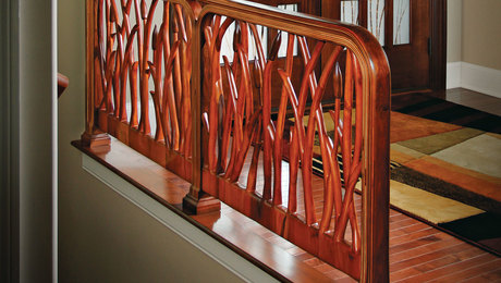 Walnut and Cherry Railing - FineWoodworking
