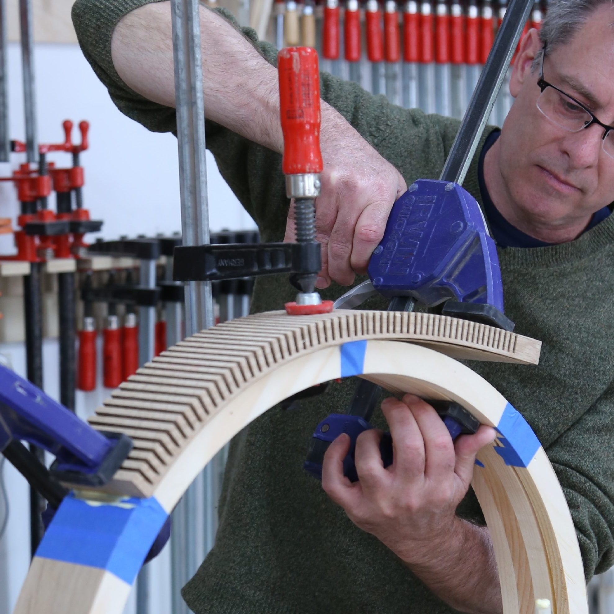 Kerf Yourself a Curved Caul FineWoodworking