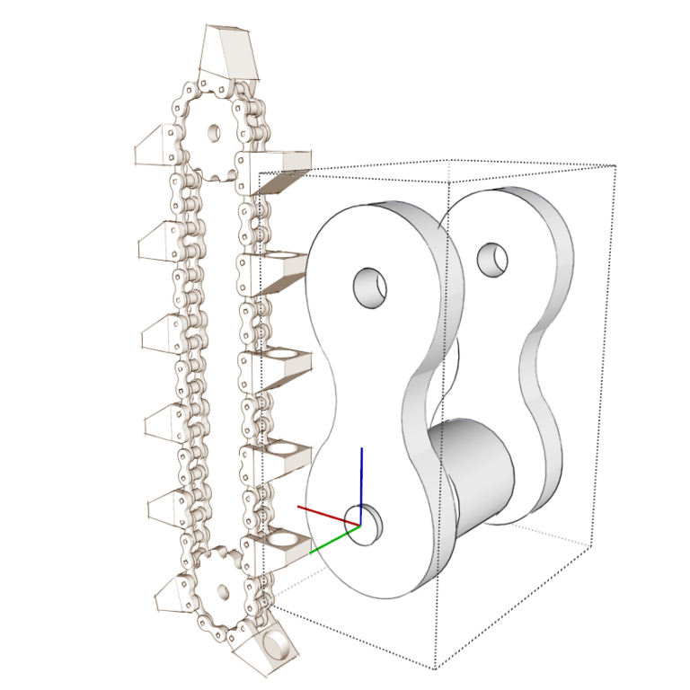 The Power of SketchUp Components A Wooden Chain FineWoodworking