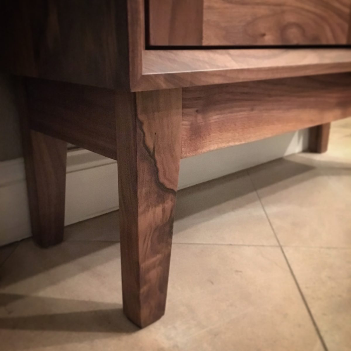 Chamfered Face Walnut Bookcase FineWoodworking