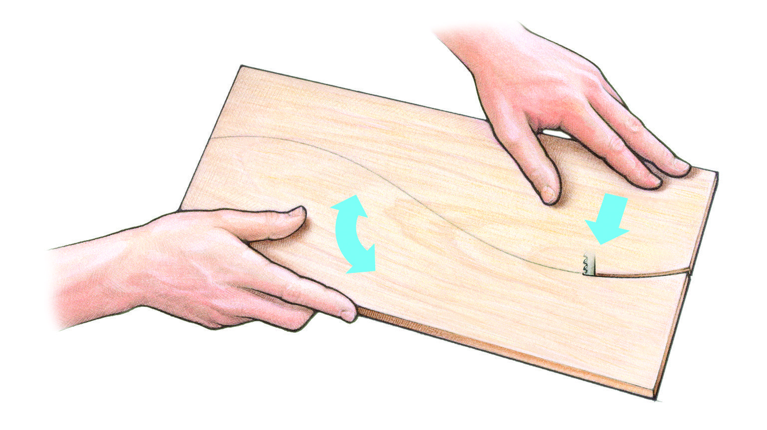 A Trick for Cutting Smooth Curves on the Bandsaw FineWoodworking