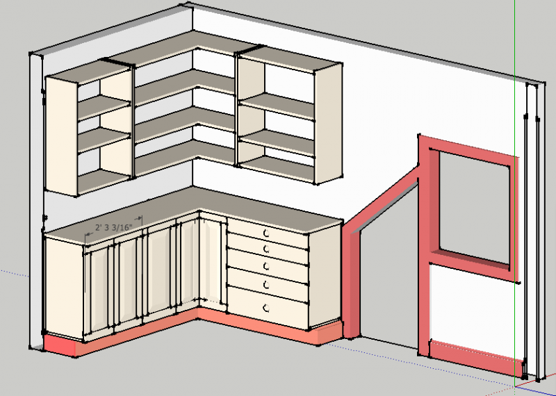 L shaped shelf construction FineWoodworking