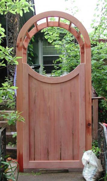 arch garden gate - FineWoodworking