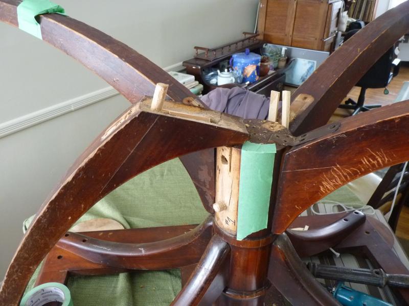 Pedestal table repair FineWoodworking
