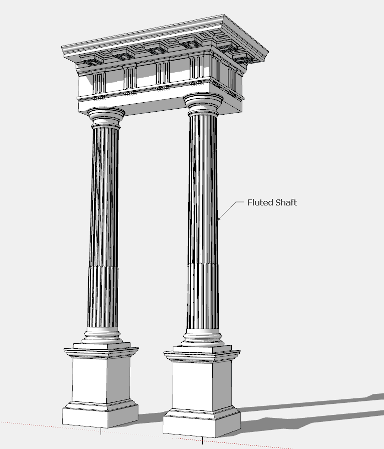 The Doric Order Classic Architecture in SketchUp FineWoodworking