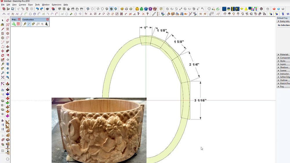 Designing a Staved Oval Box in SketchUp FineWoodworking