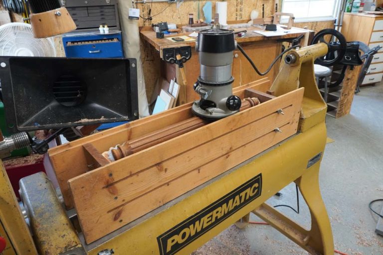 Using a router at the lathe FineWoodworking