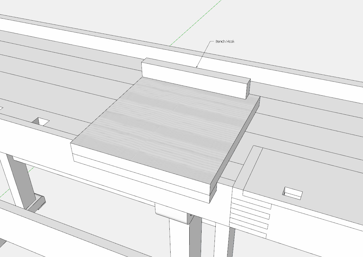A bench hook in SketchUp FineWoodworking
