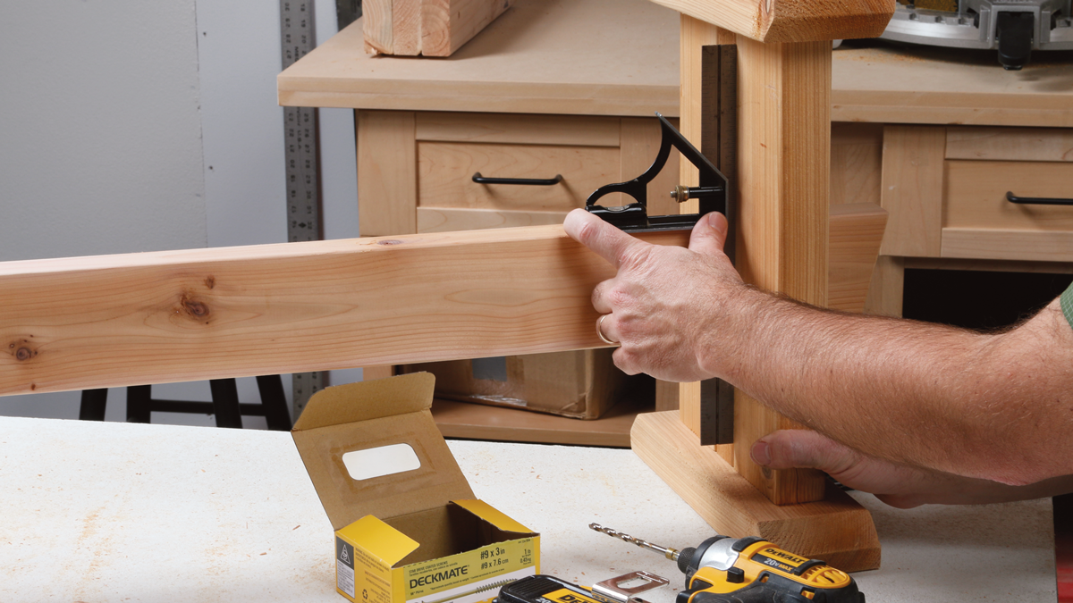 Make sure everything is square.