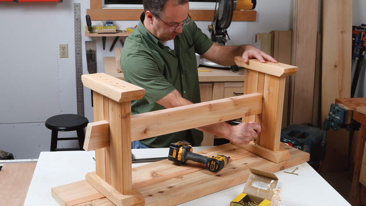 Attach the the top boards and you're done.