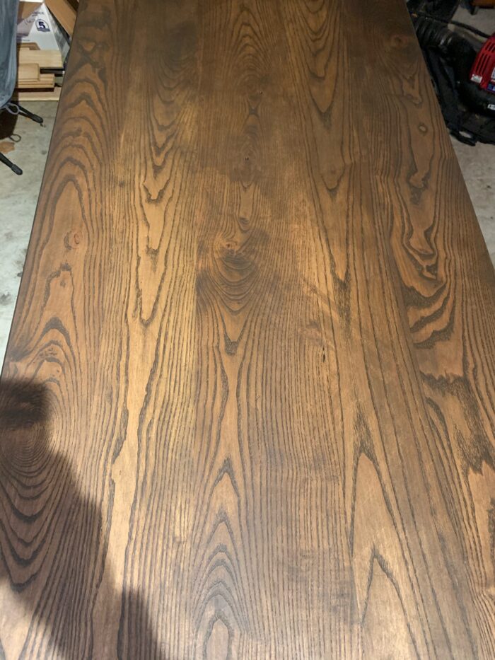 Streaks in Stain on Ash Table top FineWoodworking