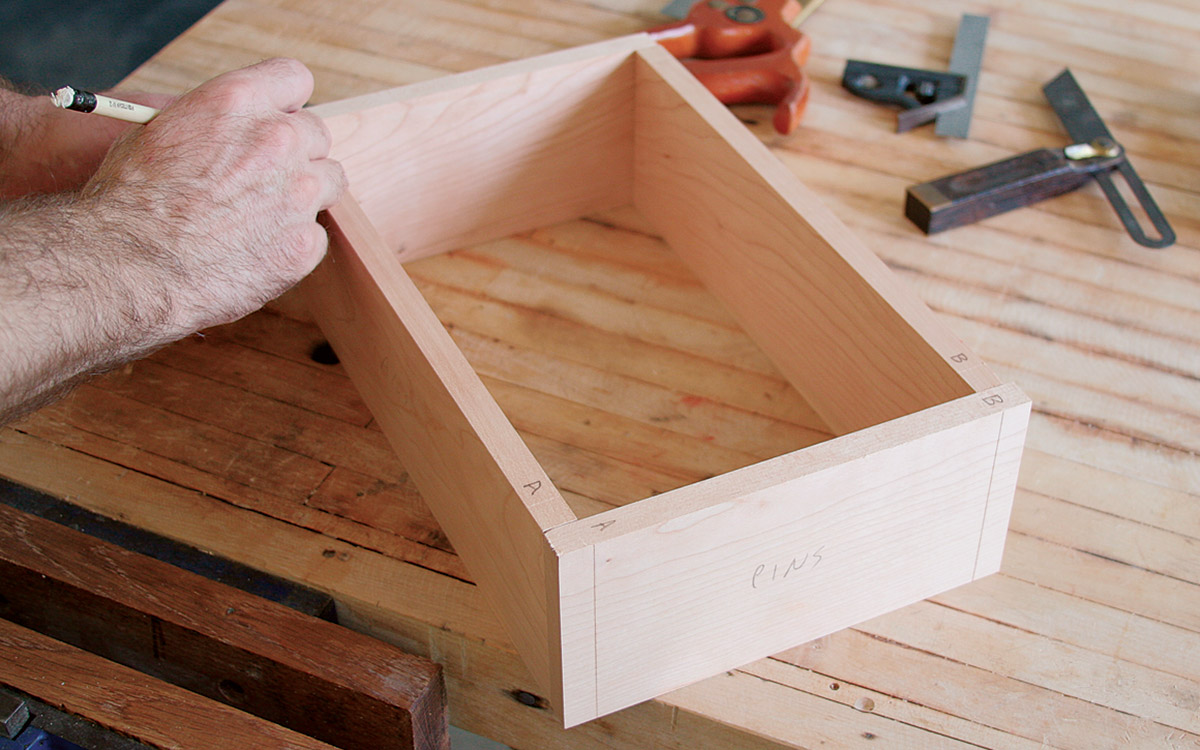 Mark each joint with matching letters
