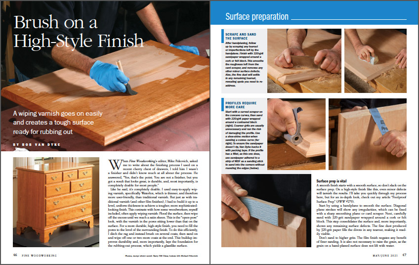 How to brush on a varnish finish FineWoodworking