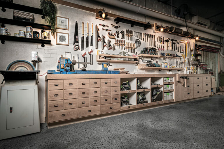 A gallery of shopmade tools, benches, and other shop items ...