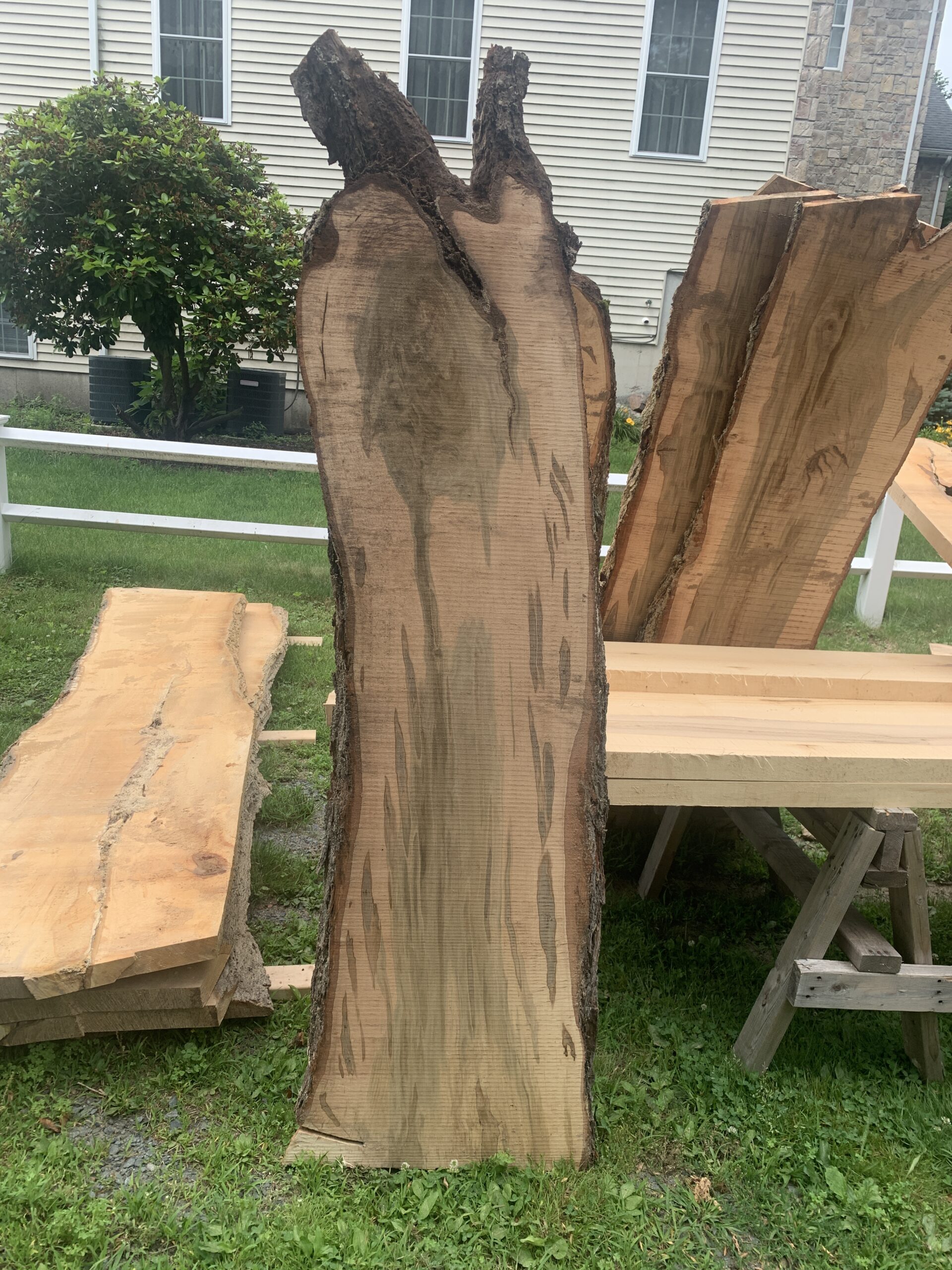Rough cut lumber