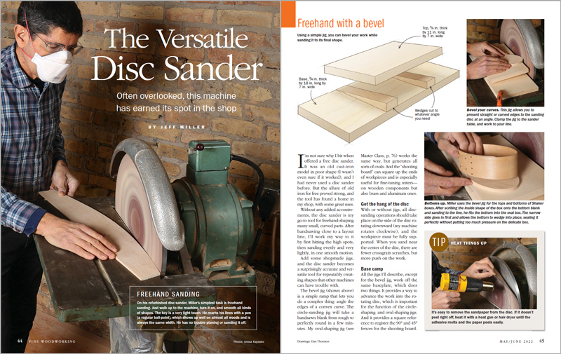 The versatile disc sander spread