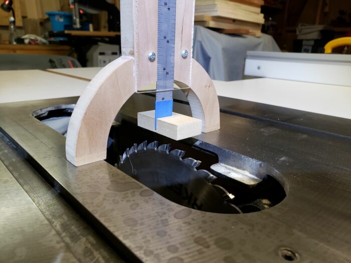 Setting Blade Height on a Contractor Table Saw FineWoodworking