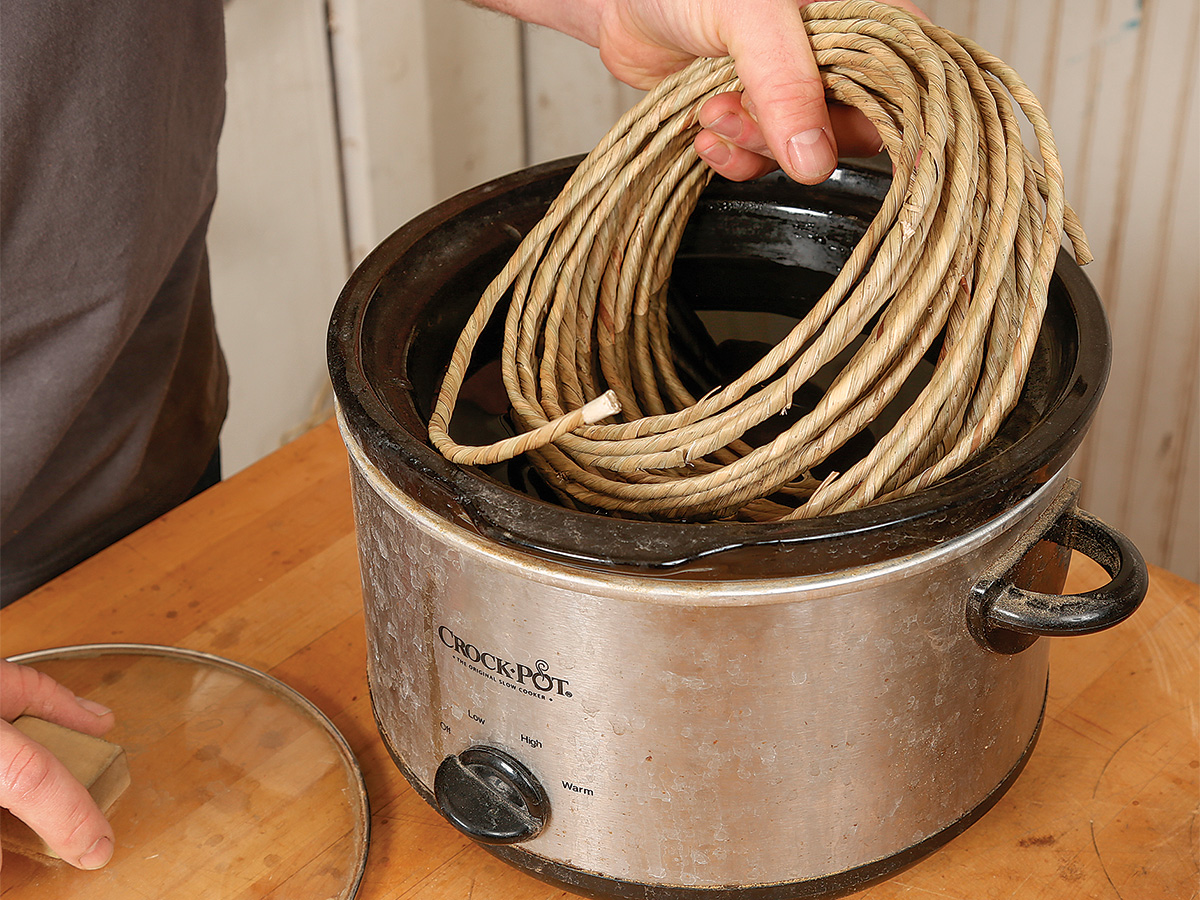 How to weave a rush seat FineWoodworking