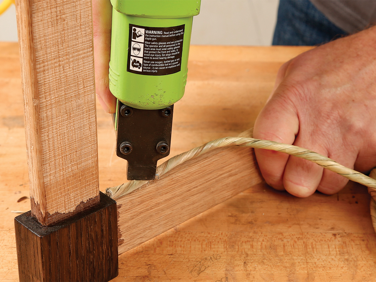 How to weave a rush seat FineWoodworking