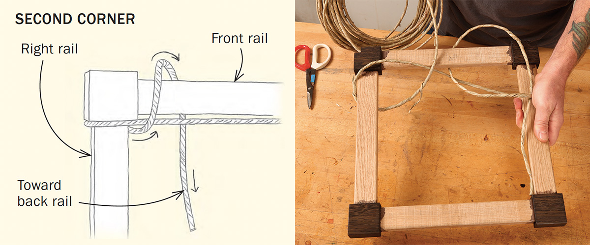 How to weave a rush seat FineWoodworking