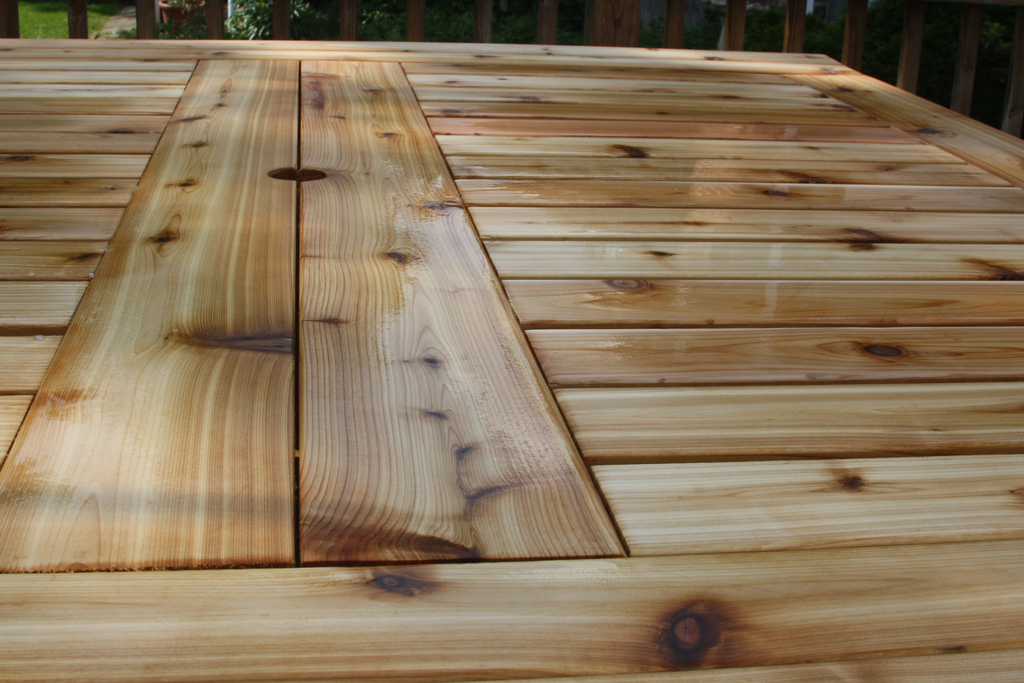 Cedar outdoor table FineWoodworking