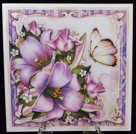 Purple Lilies with Roses Mini Kit - CUP721245_1641 | Craftsuprint