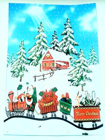 A4 Christmas Santa Train - CUP354228_452 | Craftsuprint