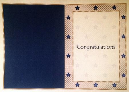 Dark Blue and Cream Stars Insert, with Borders - CUP543593_846 ...