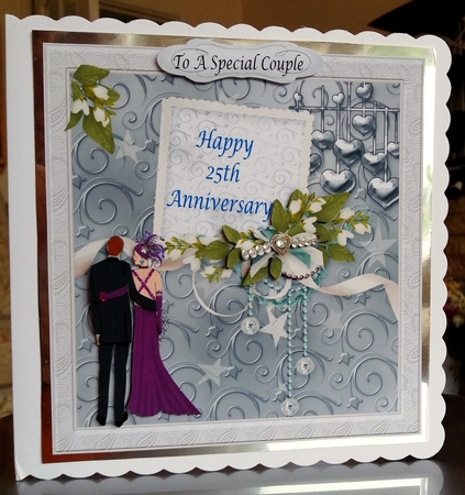 Silver Anniversary Art Deco Couple - CUP1057613_3656 | Craftsuprint