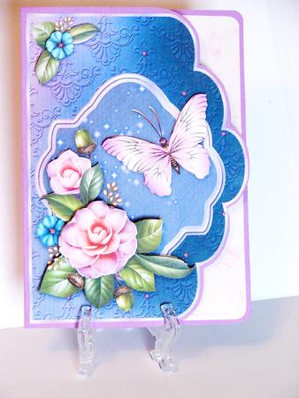 Lovely Camelia Scallop Edge Card Front - CUP452903_168 | Craftsuprint