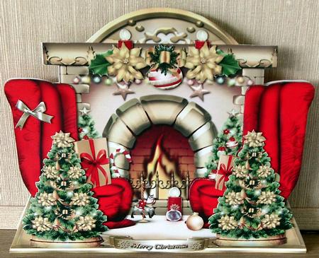 Festive Christmas Fireplace - CUP628926_1641 | Craftsuprint